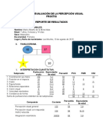 Reporte de Resultados Frostig