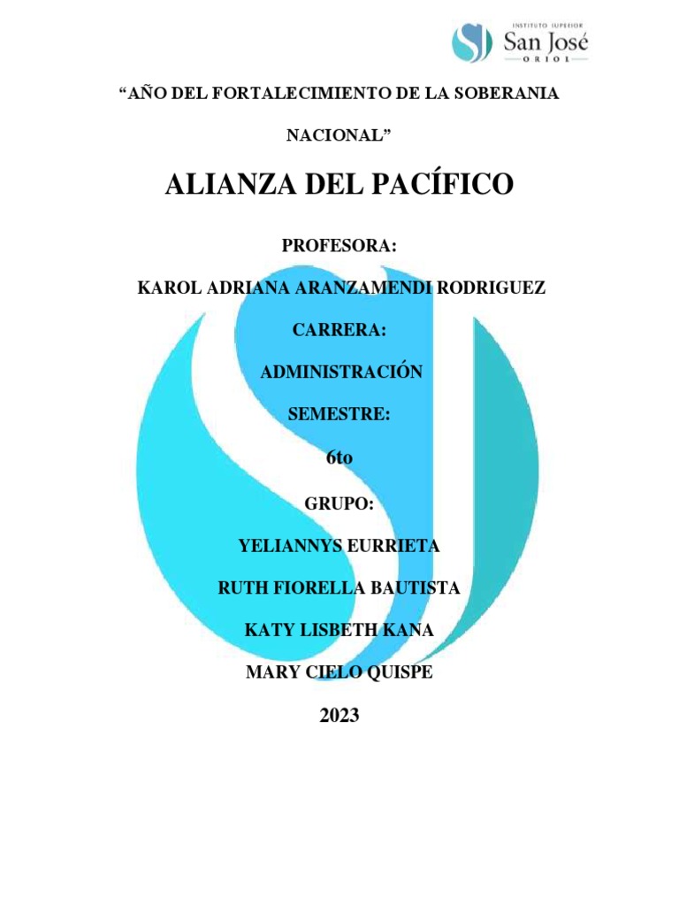 Alianza Del Pacifico PDF Perú Comercio
