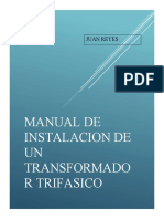 Manual de Instalacion de Un Transformador Trifasico