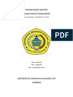 Rangkuman Materi Dasar Dasar Pemasaran (Fadli Adam-120020186-2f Manajemen)