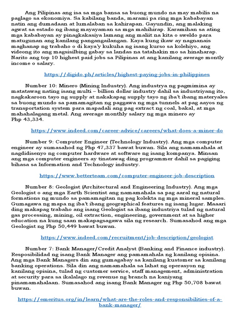 HIGHEST PAID ENGINEER IN PHILIPPINES intelligence overview