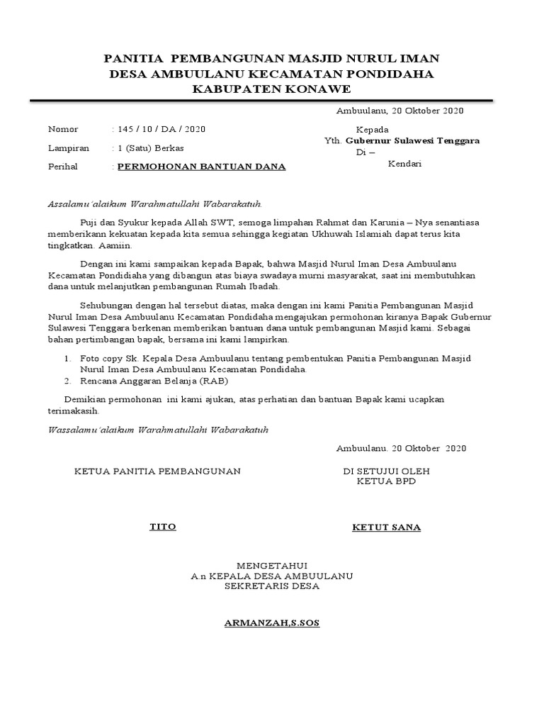 Panitia Pembangunan Masjid Nurul Iman 2 Pdf