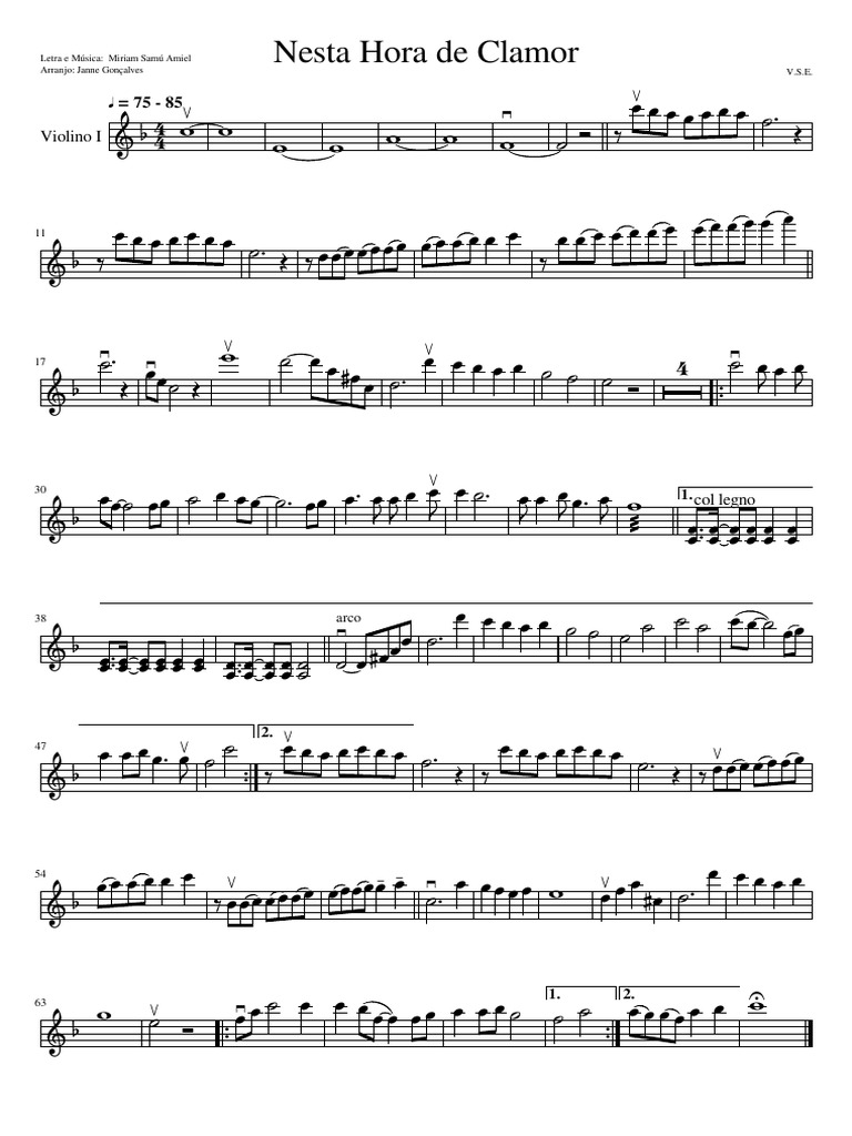 Nesta Hora de Clamor Violino 1 PDF