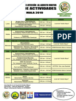 Horario de Actividades CIAM CIAM