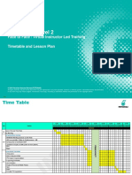 TIMETABLE & LESSON PLAN PTW Level 2 New Candidate