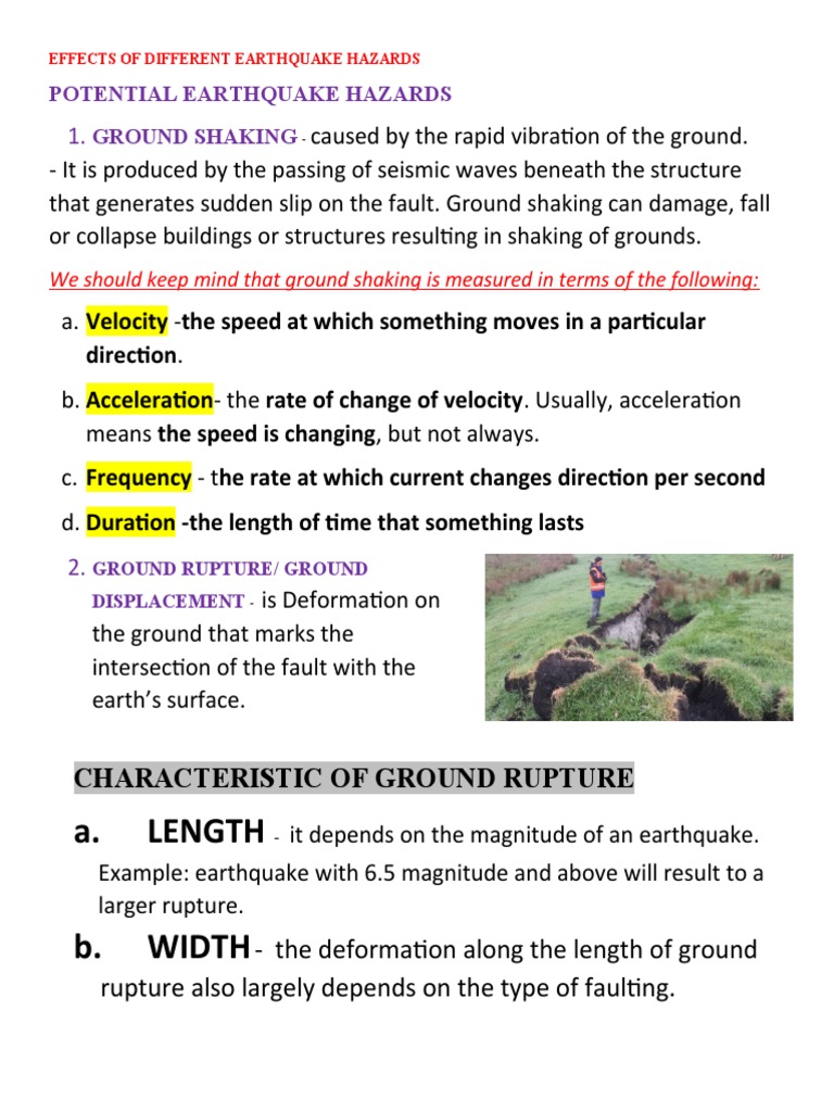 Understanding Ground Rupture Effects | PDF | Social Science | Travel