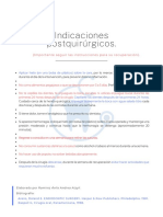 Indicaciones Postquirúrgicas de Extracciones Dentales.