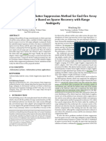 A Non-Stationary Clutter Suppression Method For End-Fire Array