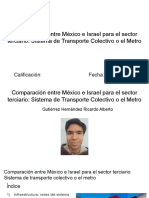 Sistema Colectivo Del Metro para El Sector Terciario - Entre México e Israel