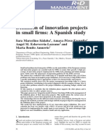 DEFINITION OF INNOVATIONS PROJECTS IN SMALL FIRMS, SA'DABA ET AL