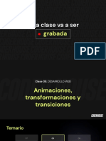 Clase 8, Animaciones, Transformaciones y Transiciones.