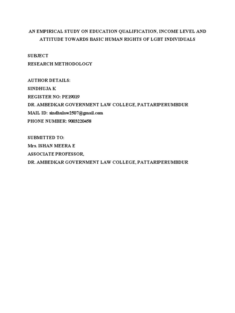 Research Methodology Llm Pdf Lgbtqia Studies Lgbt