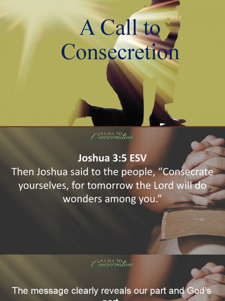 Understanding Consecration to God | PDF | Consecration | Theology