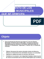 Conocimiento de Los Servicios Municipales Que Se Ofrecen