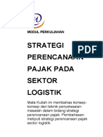 Modul 11 Strategi Perencanaan Pajak Pada Sektor Logistik