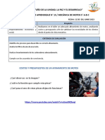 "Año de La Unidad, La Paz Y El Desarrollo" Ficha de Actividad de Aprendizaje #13 / Mecánica de Motos 5° A-B-C