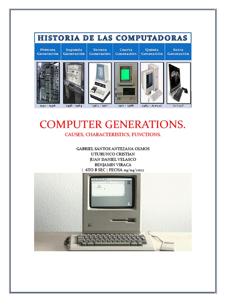 Generaciónes de La Computadora | PDF | Integrated Circuit | Microprocessor