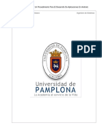 Propuesta de Un Procedimiento para El Desarrollo de Aplicaciones en Android