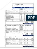 A. Tool Store: Project Cost