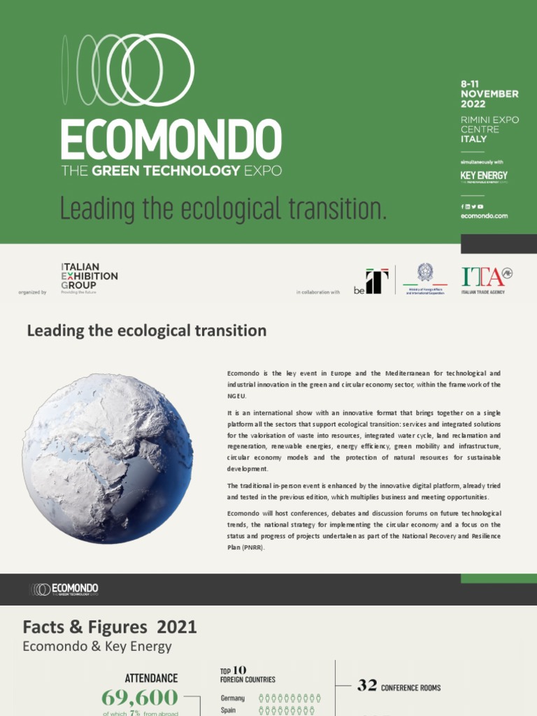 Ecomondo 2022: Driving Ecological Innovation | PDF | Sustainability ...