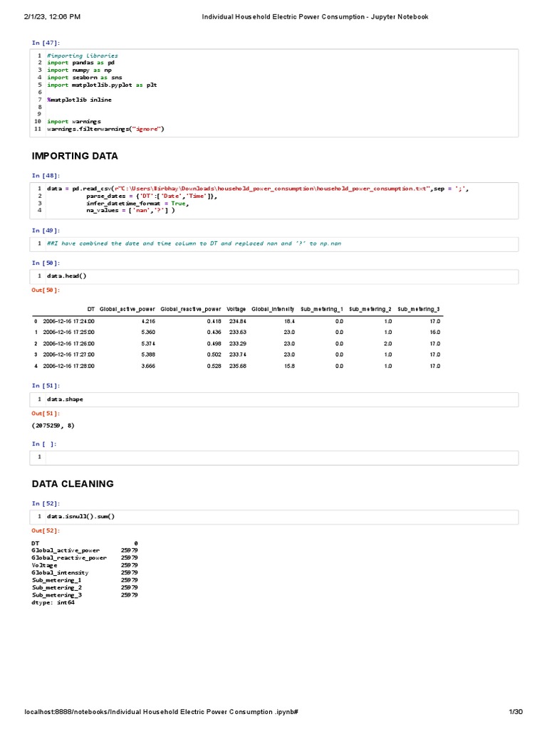 Individual Household Electric Power Consumption Download Free PDF
