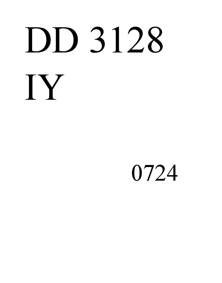 DD 3128 Iy | PDF