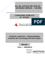 1 - Analista Judiciário - Analista de Tecnologia Da Informação - Tipo 1 Branca