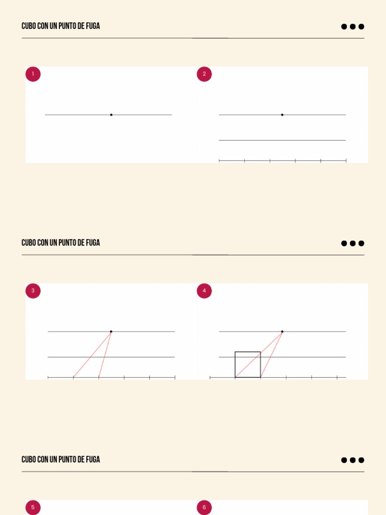 Cubos y puntos de fuga en dibujo | PDF