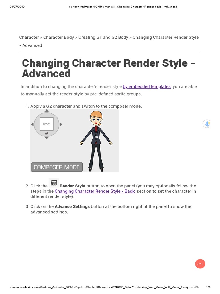 Advanced Character Render Styles in CA4 | PDF