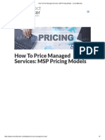 How To Price Managed Services - MSP Pricing Models - ConnectBooster