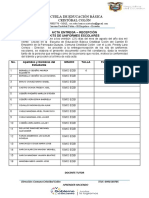 Acta Entrega Uniformes 2022