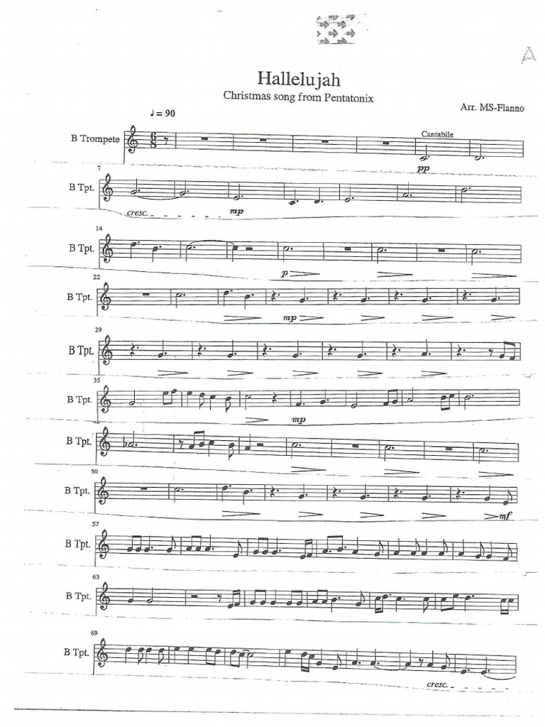 Hallelujah - by - Pentatonix - For - Brass - Quintet Parts | PDF