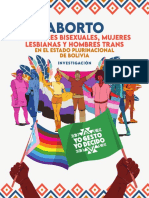 Aborto en Mujeres Bisexuales, Mujeres Lesbianas y Hombres Trans en El Estado Plurinacional de Bolivia