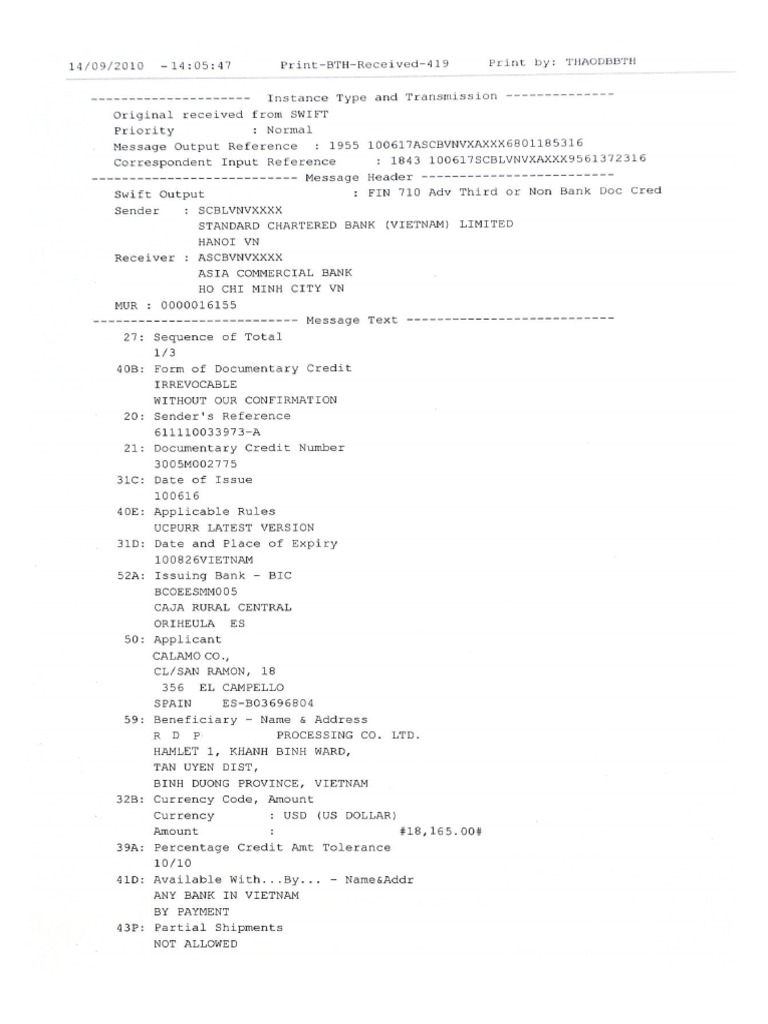 RDP Processing Invoice for Furniture Sales | PDF
