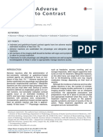 Managing Adverse Reactions To Contrast Agents