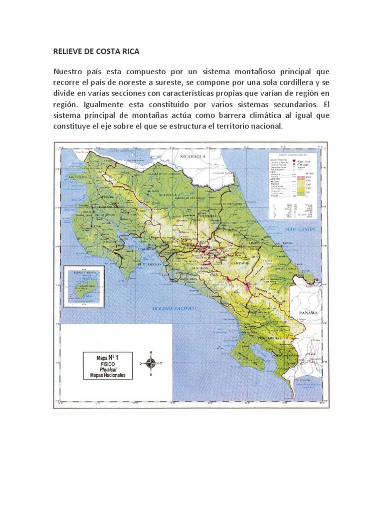 Relieve de Costa Rica | PDF