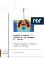 Andersson - Numerical - Analysis - of - Vibrations - Due - To - Impact. Pile Driving