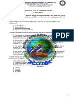 Sukdanan Diagnostic Test in Physical Science Questionaire