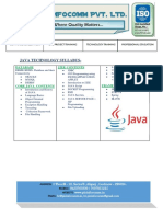 2 - Java Technology Syllabus
