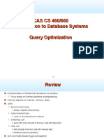 CAS CS 460/660 Introduction To Database Systems Query Optimization