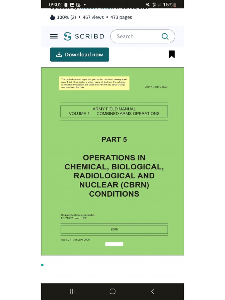 Cbrn Operations | PDF