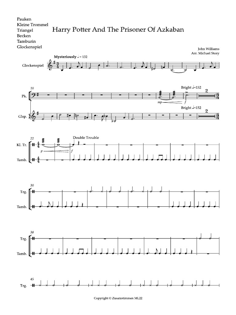 Harry Potter and The Prisoner of Azkaban Pauken, Kleine Trommel