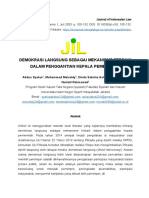 Jurnal Demokrasi Langsung Dalam Penggatian Pemimpin