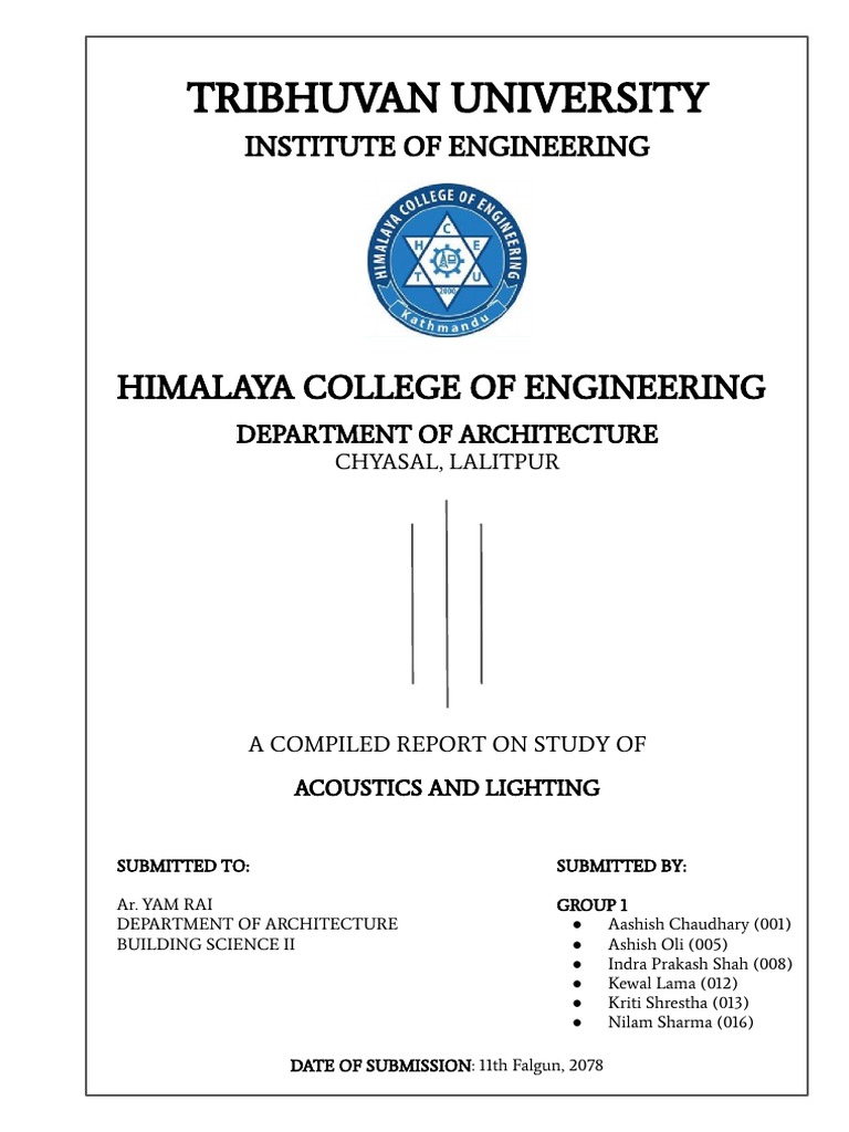 Building Science Report On Acoustics and Lightning PDF Incandescent Light Bulb Sound