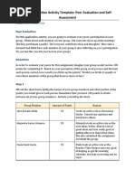 PC103 W07 Application Activity Peer Evaluation and Self Assessment