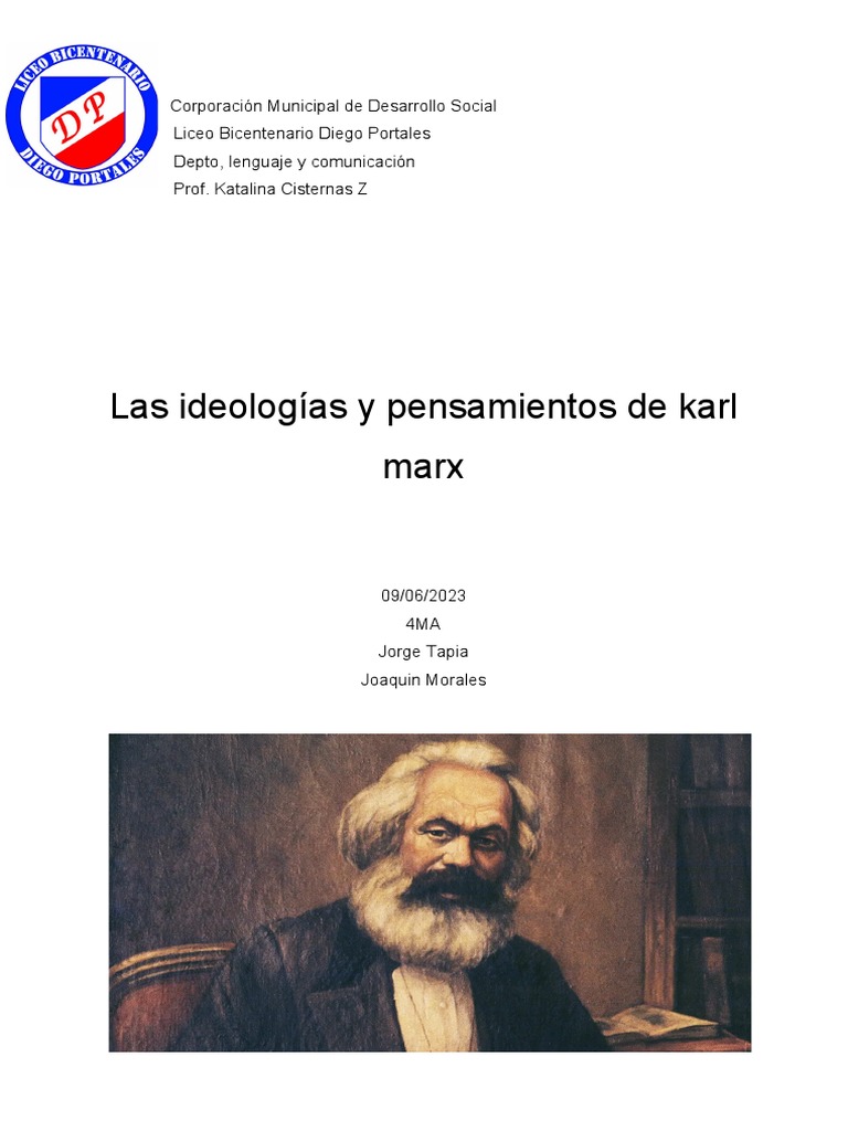 Las Ideologias de Karll Marx | PDF | Capitalismo | Karl Marx