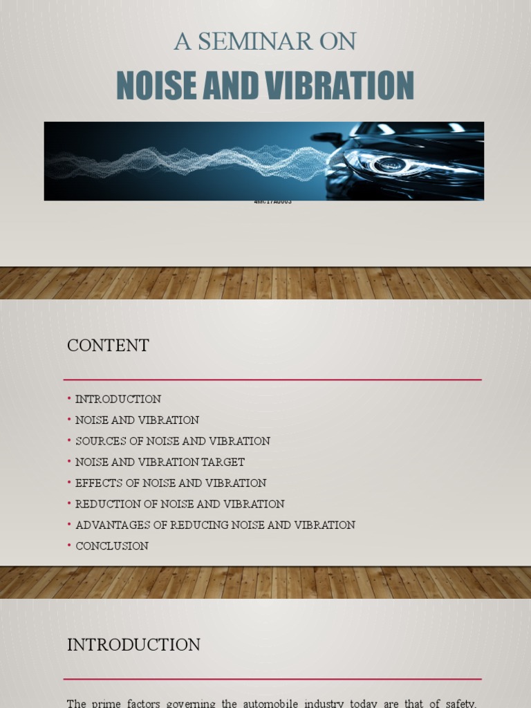 Noise and Vibration PDF Engines Vehicles