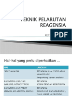 TEKNIK PELARUTAN (REAGENSIA)