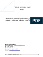 OPEN E-Tender Document - BCP Waterproofing - For Tender