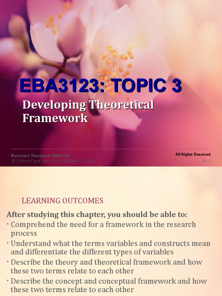3-Developing Theoretical Framework | Download Free PDF | Hypothesis ...